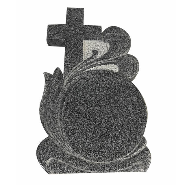 New G654 Granite Headstone China Nero Impala Granite Tombstone