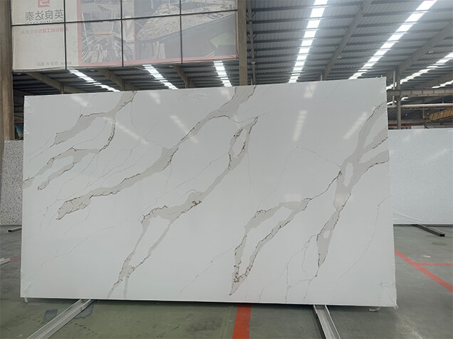 Artificial Engineered Calacatta Quartz Stone Slab Artificial Engineered Calacatta Quartz Stone Slab