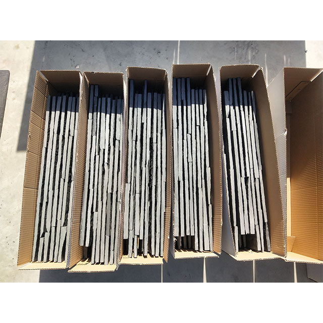 Black wall cladding tiles packing