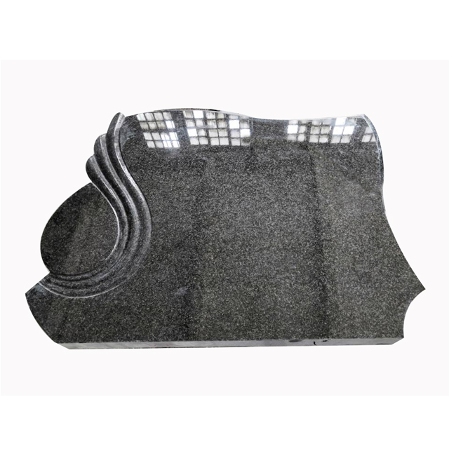 Nero Black granite headstone