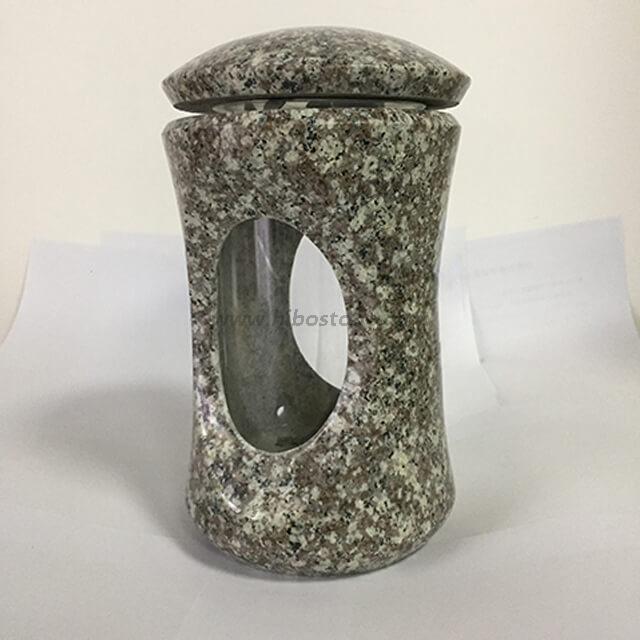 G664 Brown Granite Candle Lantern