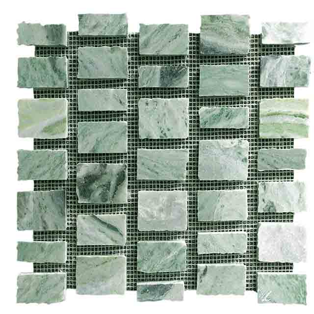 Martiaca Green Marble Split Edge Mosaic
