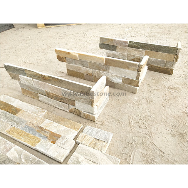 014 Slate Stacked Stone Backsplash Tiles 