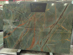 Rainforest Green Marble Slabs Tiles