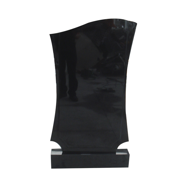 Black Granite Upright Monument