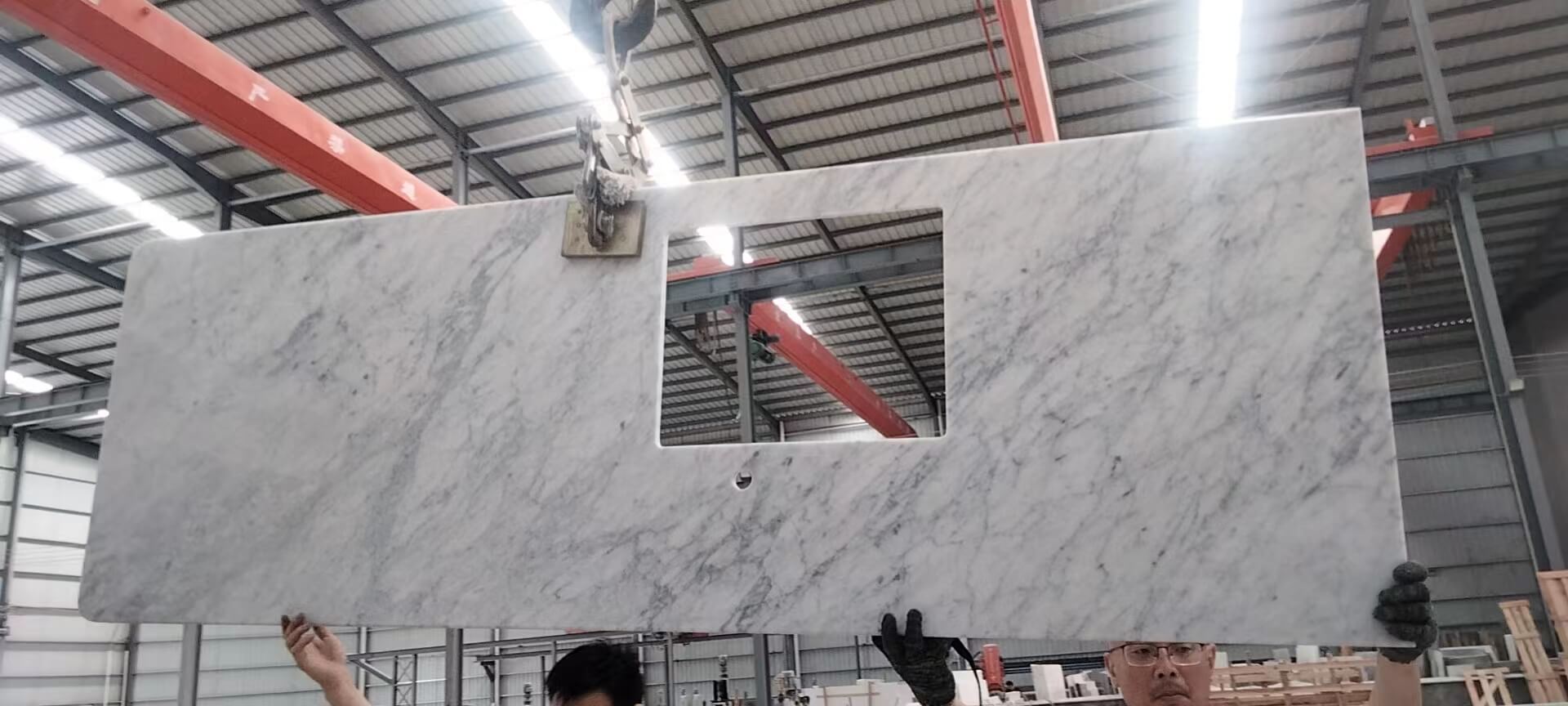 Carrara Bianco Marble Countertop
