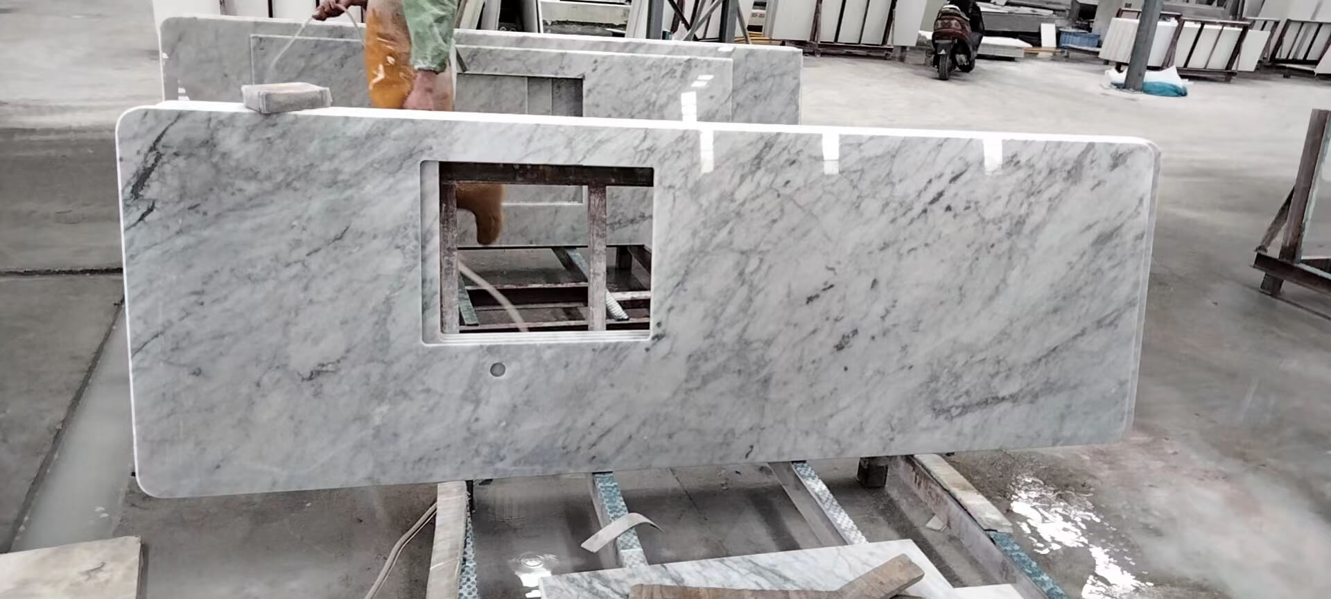 Carrara Bianco Marble Countertop