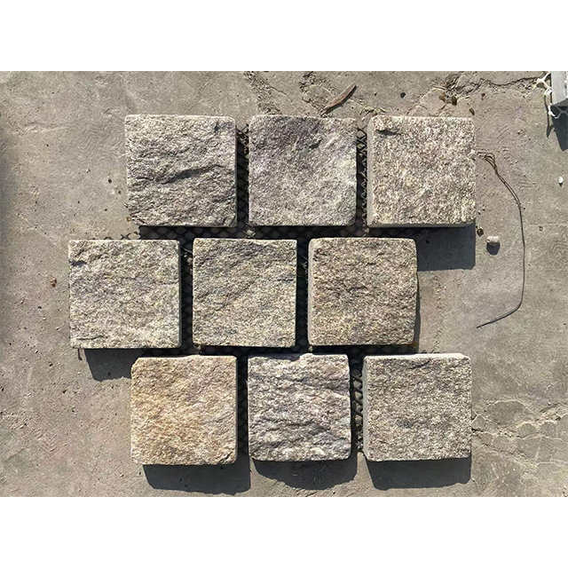 Tiger Skin Yellow Cobblestone Paver