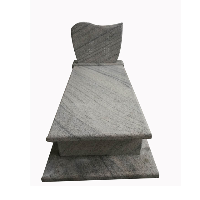 Luna white Granite tombstone