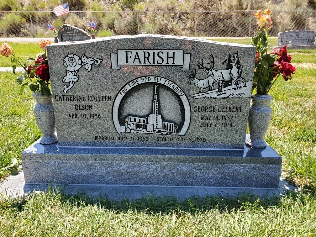 Granite Cemetery Tombstone