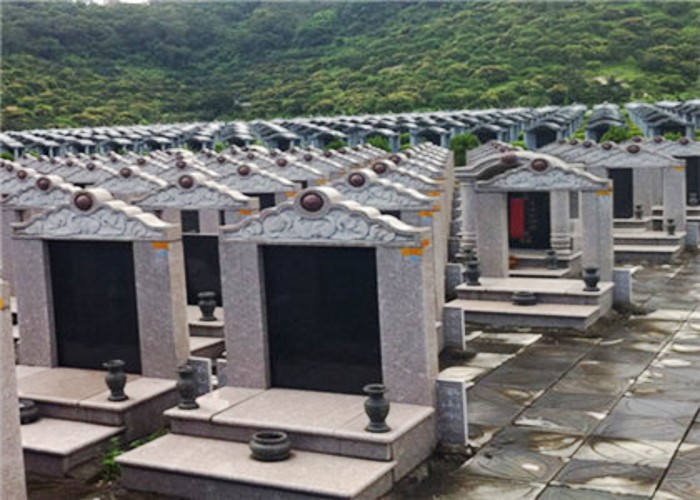 headstones are placed