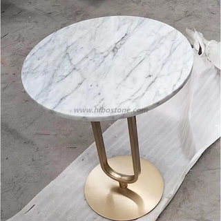 Carrara Bianco White Marble Stone Table Top