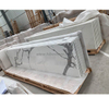 Calacatta Gold Marble Look Artificial Quartz Stone Kitchen Countertops 