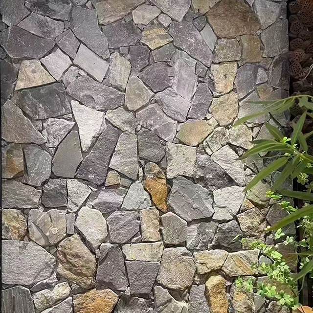 Blue Quartzite Fieldstone Wall