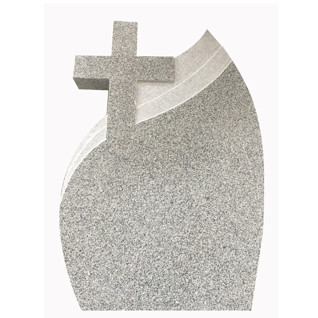 Grey cross Romania headstone