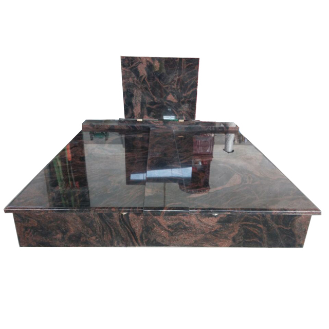 Indian Aurora Granite Tombstone