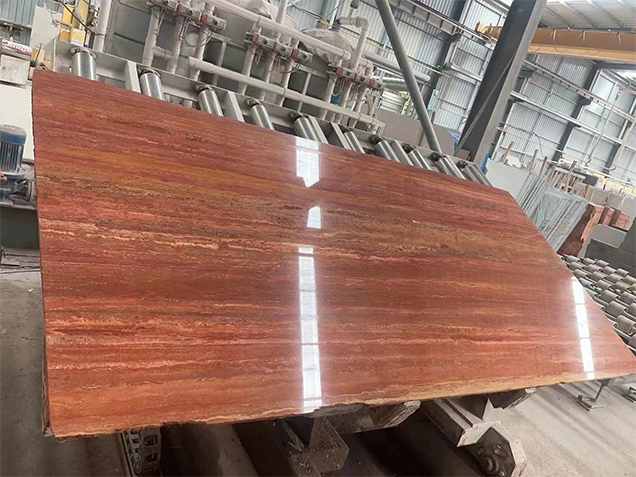 Red Travertine Slabs