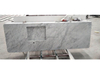 Italian White Marble Kitchen Countertop Island Top