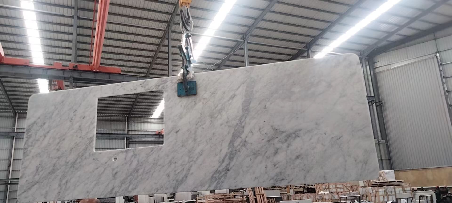 Carrara Bianco Marble Countertop 