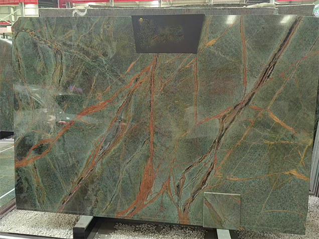 Rainforest Green Marble Slabs