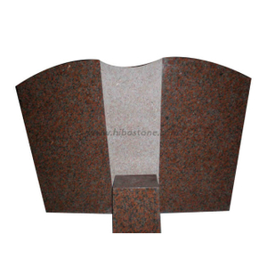 Maple Red Granite Headstone With Optional Vase 