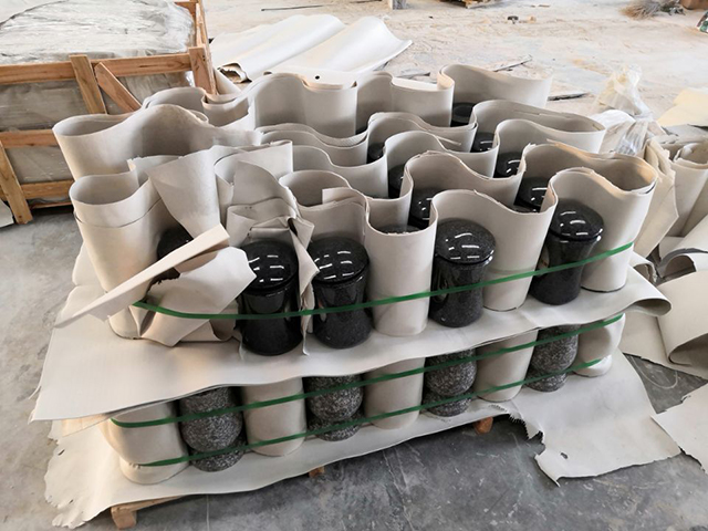 stone lantern inside packing