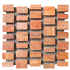 Rough Cut Red Travertine Stone Mosaic Tile