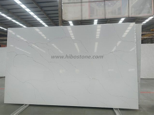 Artificial White Marble Veining Quartz Slabs