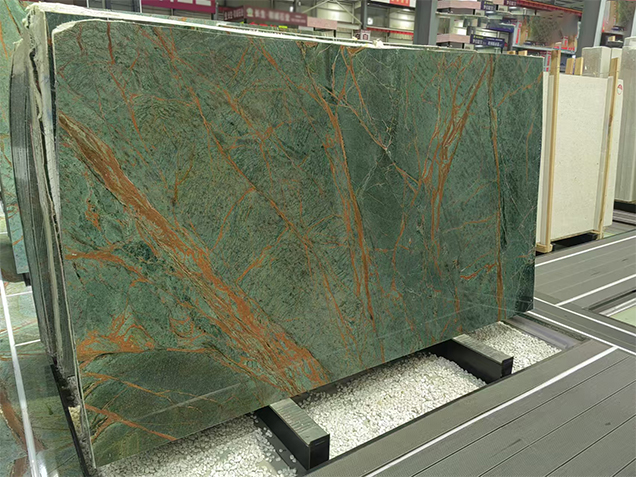 Rainforest Green Marble Slab