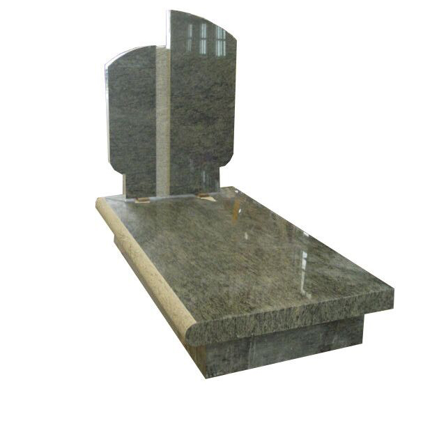 olive green grantie Tombstone Belgian tombstone
