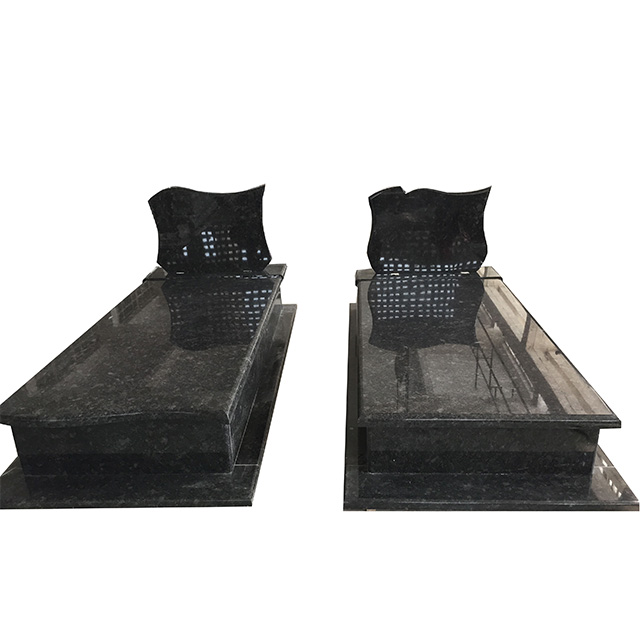 China Steel Grey Granite Tombstone