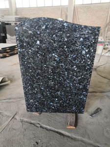 Blue Pearl Granite Headstone 