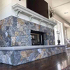 Quartzite Fieldstone Fireplace Surround