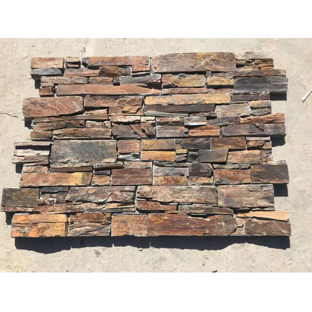 20 Rust Cement stacked stone