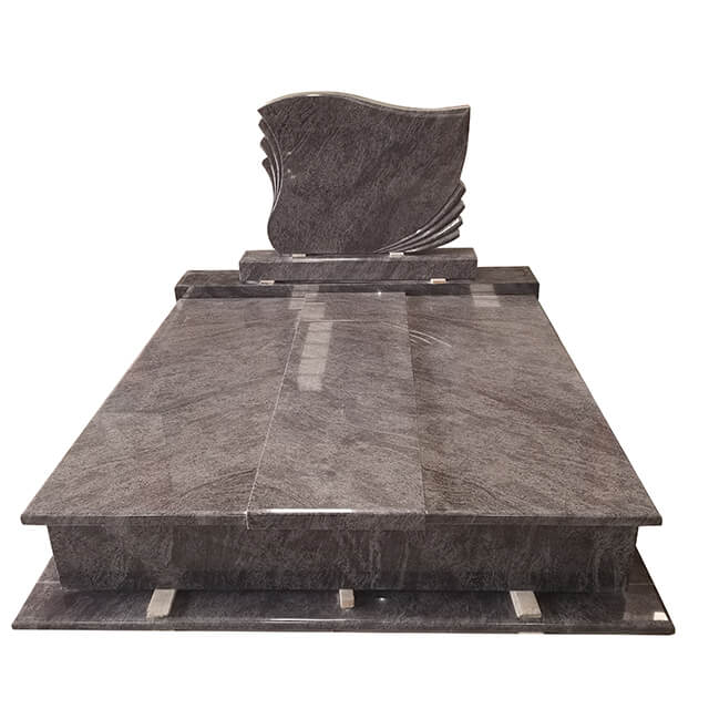 Dark Orion Blue Granite Tombstone