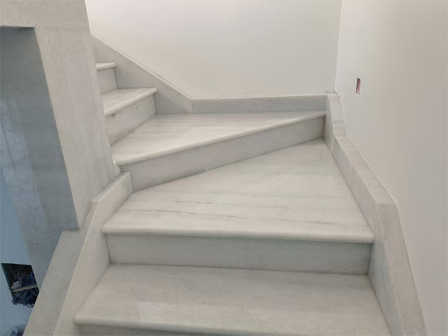 Columbia White Marble Staircase