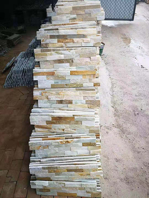 yellow Quartzite Ledgestone Panels