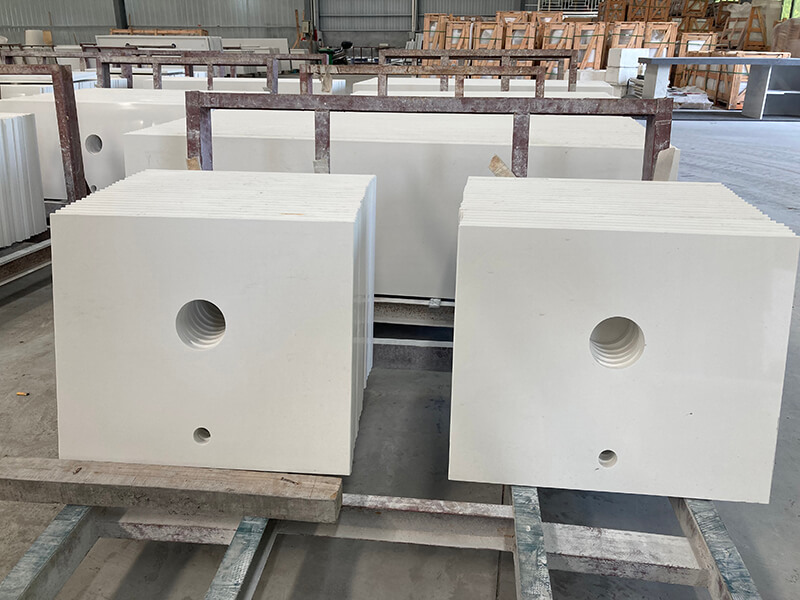 White Quartz Vanity top