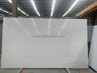 Artificial Engineered Stone Linear White Quartz Slab For Kitchen Countertop
