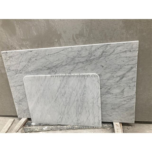Custom Carrara Bianco White Marble Kitchen Countertop Worktop