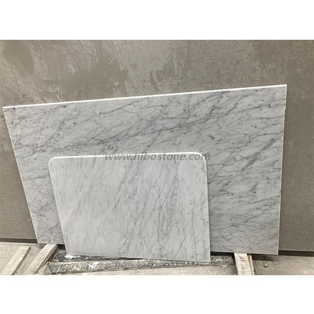Custom Carrara Bianco White Marble Kitchen Countertop Worktop