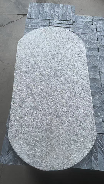 light Gray granite step stone