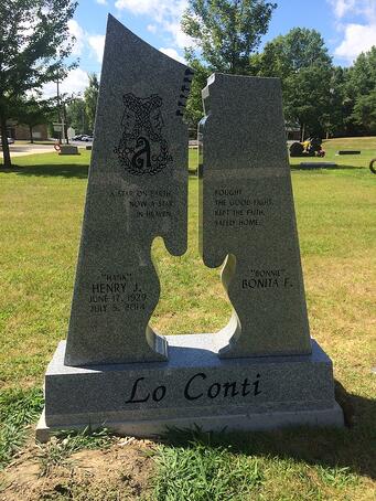 LoConti - Upright Monument - Mapleshade Cemetery