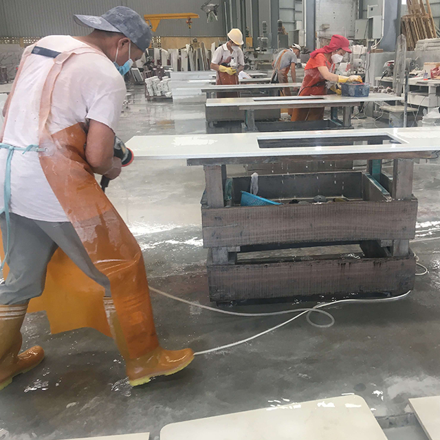 Quartz Kitchen Countertop Process