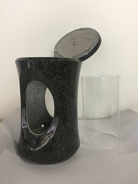 Nero Impala granite lantern