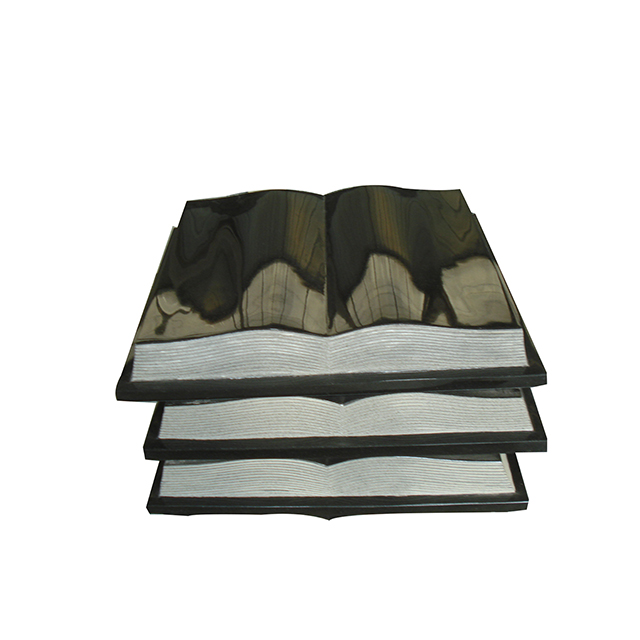 Black Granite Book Headstone