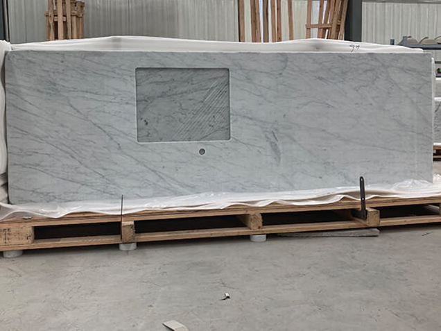 Carrara Bianco Marble Bench Top
