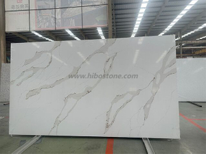 Artificial Engineered Calacatta Quartz Stone Slab