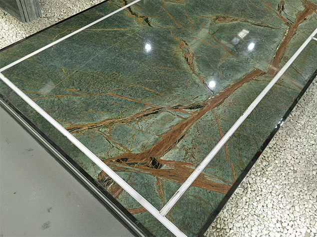 Rainforest Green Marble Stone Flooring