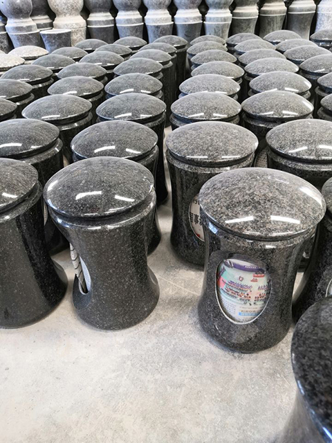 Tombstone Decor Granite Candle Lanterns